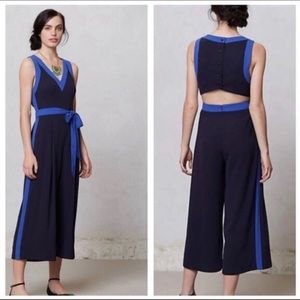 Anthropologie Elevenses Becas Cropped Leg Jumpsuit